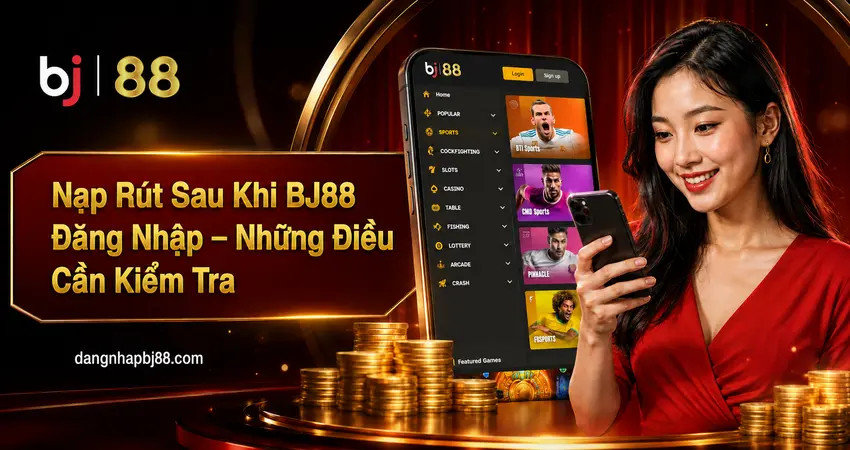 Nạp Rút Sau Khi BJ88 Đăng Nhập – Những Điều Cần Kiểm Tra